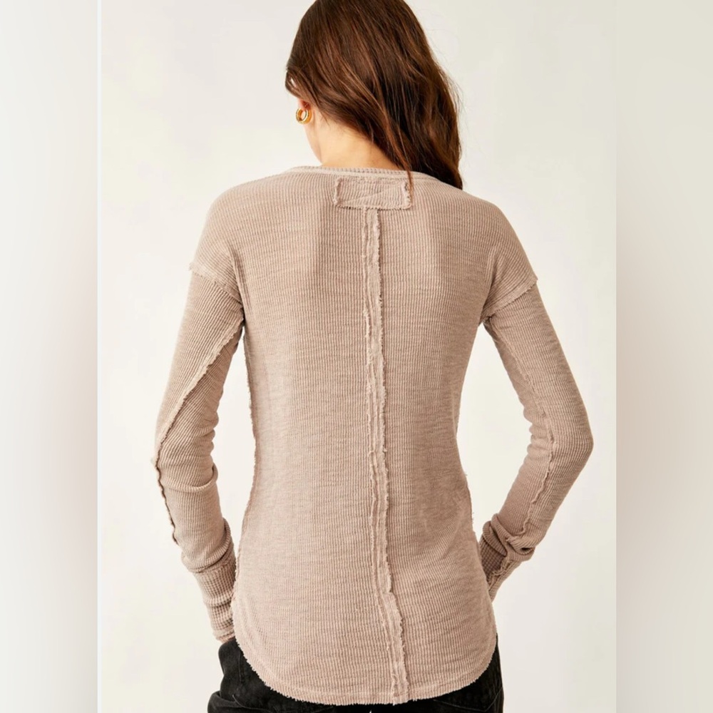 Free people Come and Get It Off White Knit Sweater Top Sz XS (Will fit S)